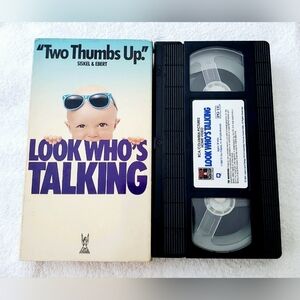 Look Who's Talking VHS Tape 1990 John Travolta Kristie Alley